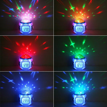 veilleuse étoiles colorées au plafond